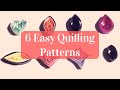 6 easy quilling shapes: Craft Tutorial