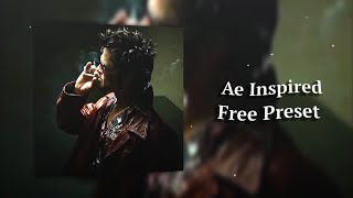 Ae Inspired Bad Edit Free Preset Tyler Durden Fight Club Spidy.v7X Sigma Edit