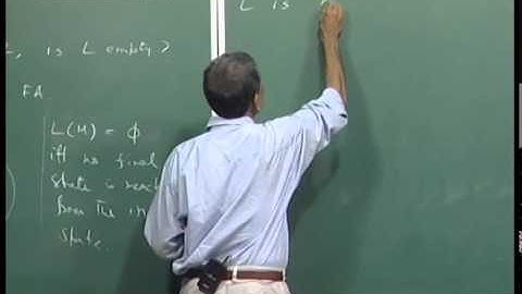 Mod-01 Lec-15 Decision problems for regular languages.