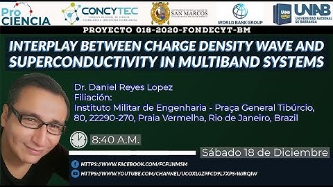 Interplay between charge density wave and superconductivity in multiband systems I Dr. Daniel Reyes