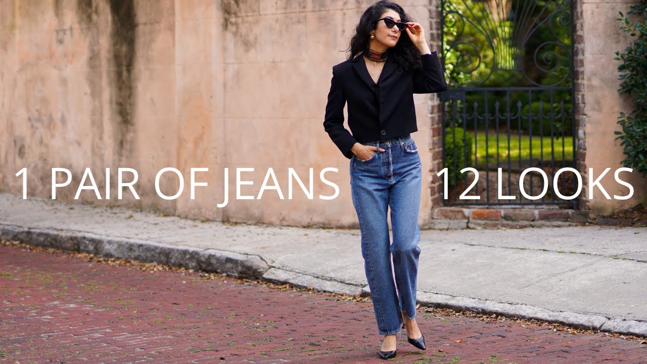 How To Style Straight Leg Baggy Jeans 12 Ways - 90s Style Jeans Lookbook 