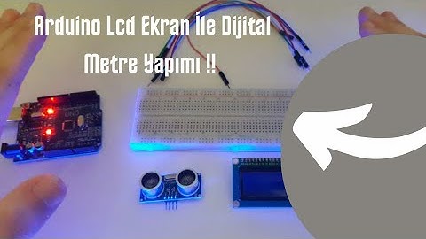 Arduino Lcd Ekran ile Dijital Metre Yapımı #arduino #dijitalmetreyapımı #lcd #mesafe #dijitalmetre