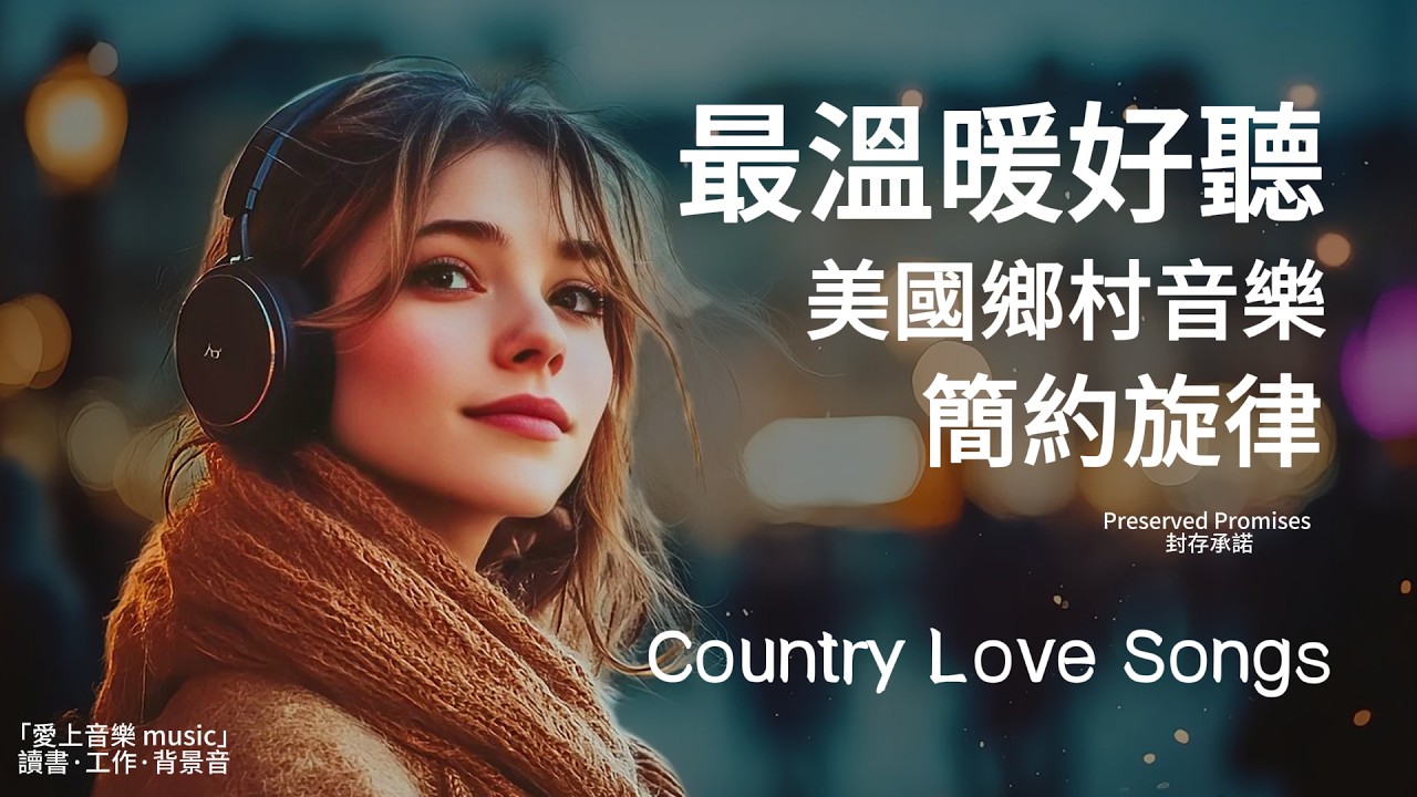 【溫暖治愈歌單】美國鄉村音樂 x 溫暖女聲x簡約旋律｜溫柔的聲音碰觸你的心，什麼煩惱都不在｜治愈音樂｜放鬆歌單｜#studymusic #folksong #lovesong