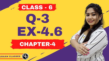 Ex- 4.6, Q- 3 Class 6 Maths Chapter 4 | Basic Geometrical Ideas