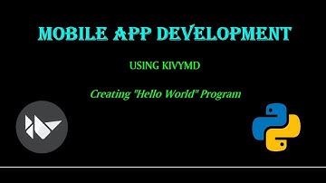 Creating a Hello world program using kivyMD || Mobile App Development
