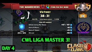 SERANGAN CWL MEI SEASON! LIGA MASTER 2 CLASH OF CLANS INDONESIA DAY 4