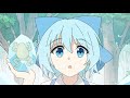 Touhou project cirno freezing frogs animation with sound effects
