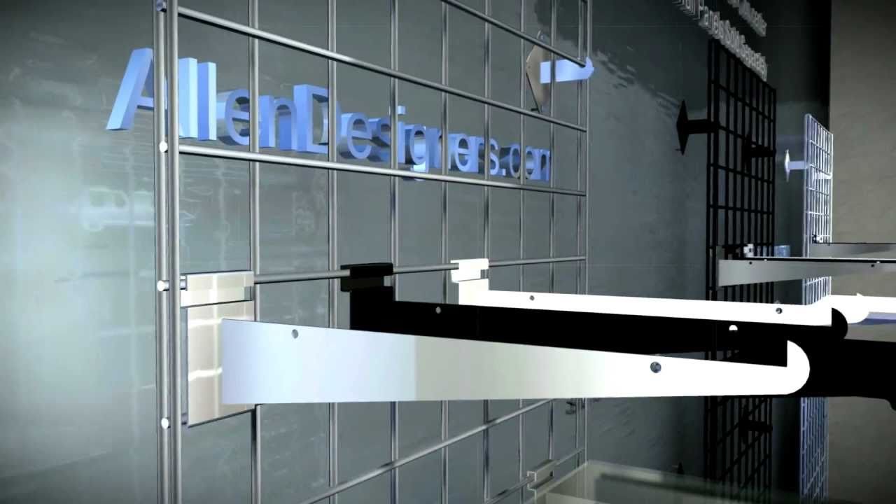 Gridwall 12" Shelf Brackets.avi