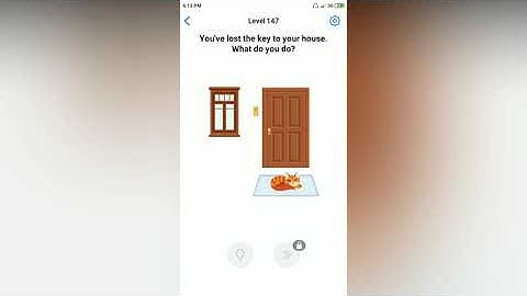 Easy Game - You have lost the key to your house - Level 147 solution