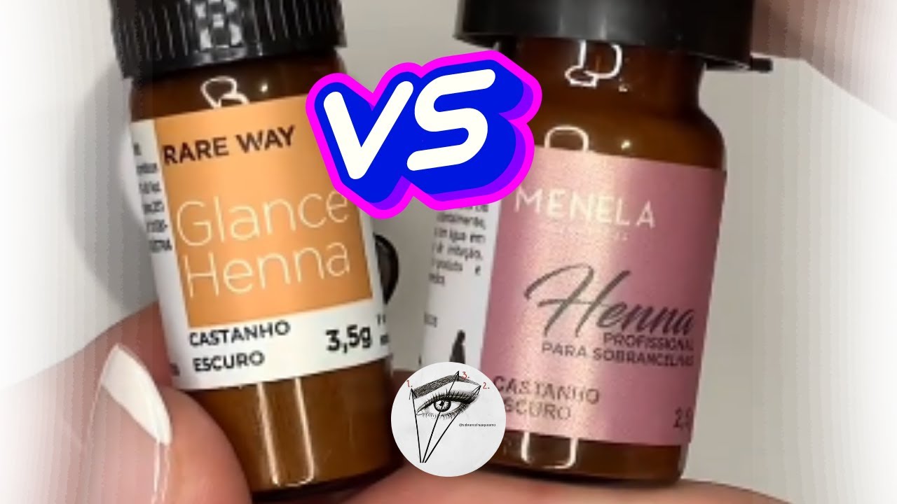 Qual a melhor Henna? Comparativo Henna Glance e Henna Menela - YouTube