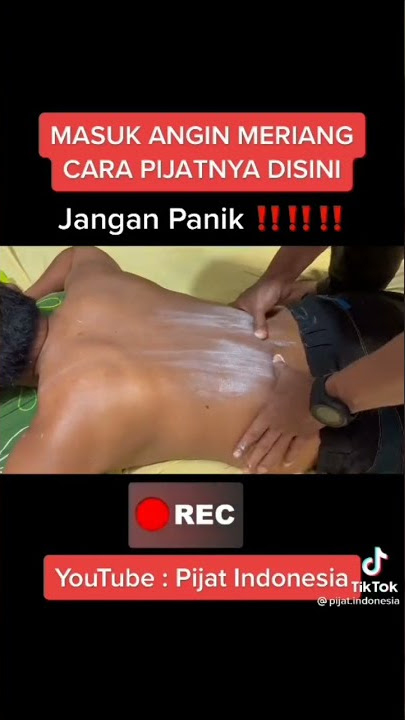 CARA PIJAT MASUK ANGIN