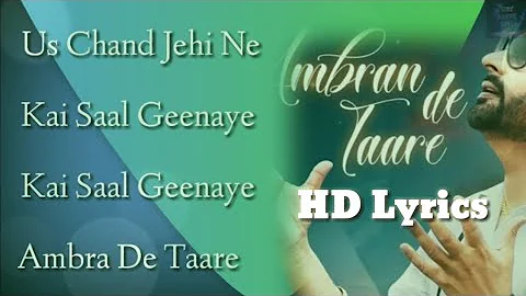 AMBRAN DE TAARE(Lyrics) | Nachattar Gill | New Punjabi song Ambran de taare full video song lyrics