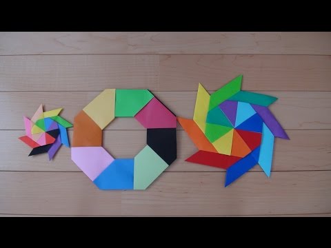 折り紙 八方手裏剣の作り方ver1 Youtube