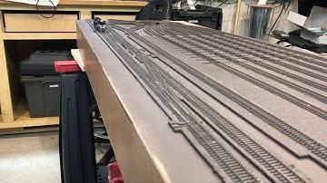 N-scale  test run on hand made turnouts