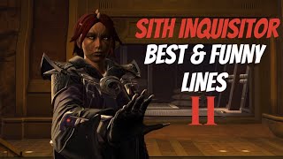 SWTOR: Sith Inquisitor - Best Moments & Funny Lines (Part 2)