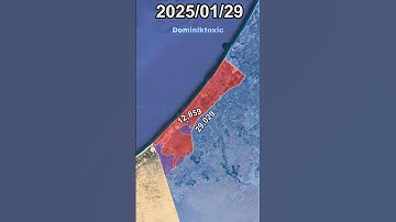 Israel Hamas War (Start - December 2025) *Every Day With Army Sizes* #shorts #news #animation #map