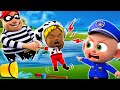 Clumsy police officer   baby police series   new nursery rhymes for kids  pib tv