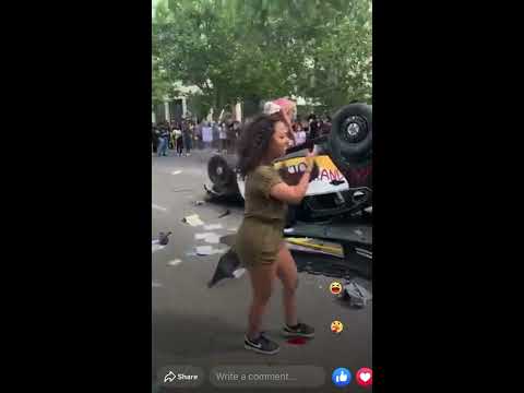 💩 Women POOPS on police car SLC Protests 2020