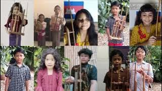KASIH IBU KEPADA BETA -- GROUP ANGKLUNG ANAK INDONESIA DI KERAJAAN KAMBOJA 🇲🇨🇰🇭