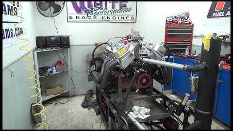 BBC 726HP 540 ENGINE DYNO RUN FOR MIKE GOAD BY WHITE PERFORMANCE AND MACHINE