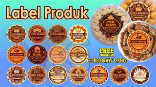 DESAIN LABEL STIKER PRODUK