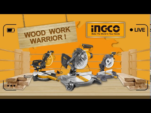 SIERRA INGLETADORA INGCO 8'', 10'', 12'' PROFESIONAL E INDUSTRIAL MADERA  ALUMINIO WOOD WORK WARRIOR💪 - YouTube
