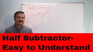 Half Subtractor with basic gates - Easy to understand Half Subtractor with basic gates - Easy to understand