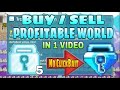 5 diamond lock to blue gem lock in just 1  buy and sell profitable world  growtopia