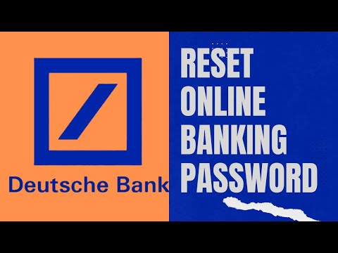 Deutsche Bank Reset Transaction Password