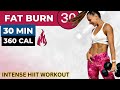 30-MIN INTENSE HIIT WORKOUT + ABS (metabolic workout with weights for weight loss) / FAT BURN 30 #1