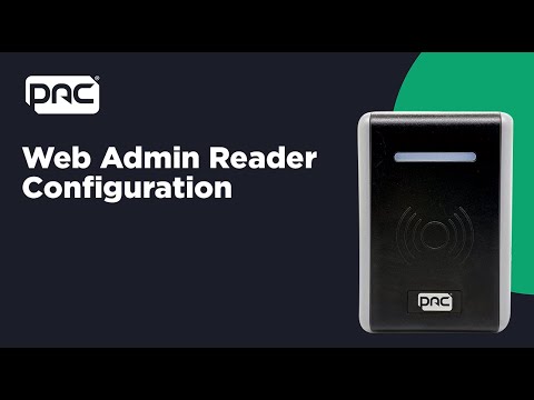 PAC Web Admin Reader Configuration