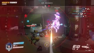 Overwatch widowmaker triple kill  highlight