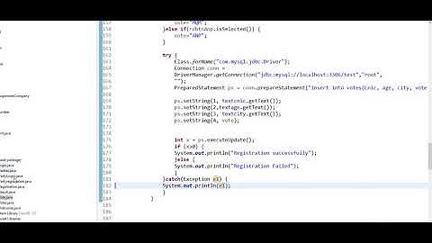 Java Swing & AWT-Voting System-18262
