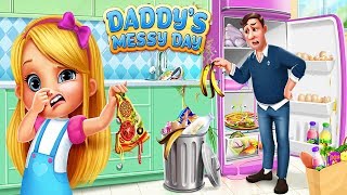 Daddy's Messy Day - Help Daddy While Mommy's Away - Fun Messy House Cleaning Games For Kids screenshot 3