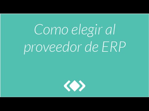Video: ¿Qué es un proveedor de ERP?