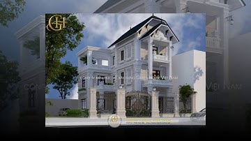 Thiết kế biệt thự tân cổ điển - Biệt thự anh Thái I Green House Việt Nam