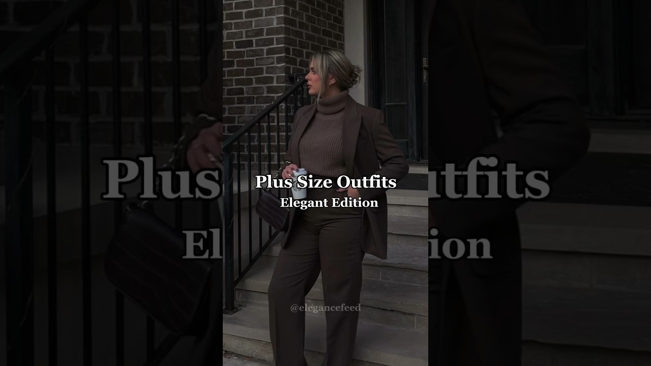Elegant outfits for plus size ladies #elegance #outfitideas
