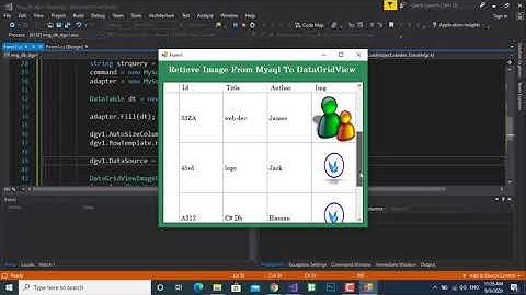 جلب الصور من قاعدة بيانات ماي سكول الى الاداة DataGridView | سي شارب | Mysql | c# | [Source Code]