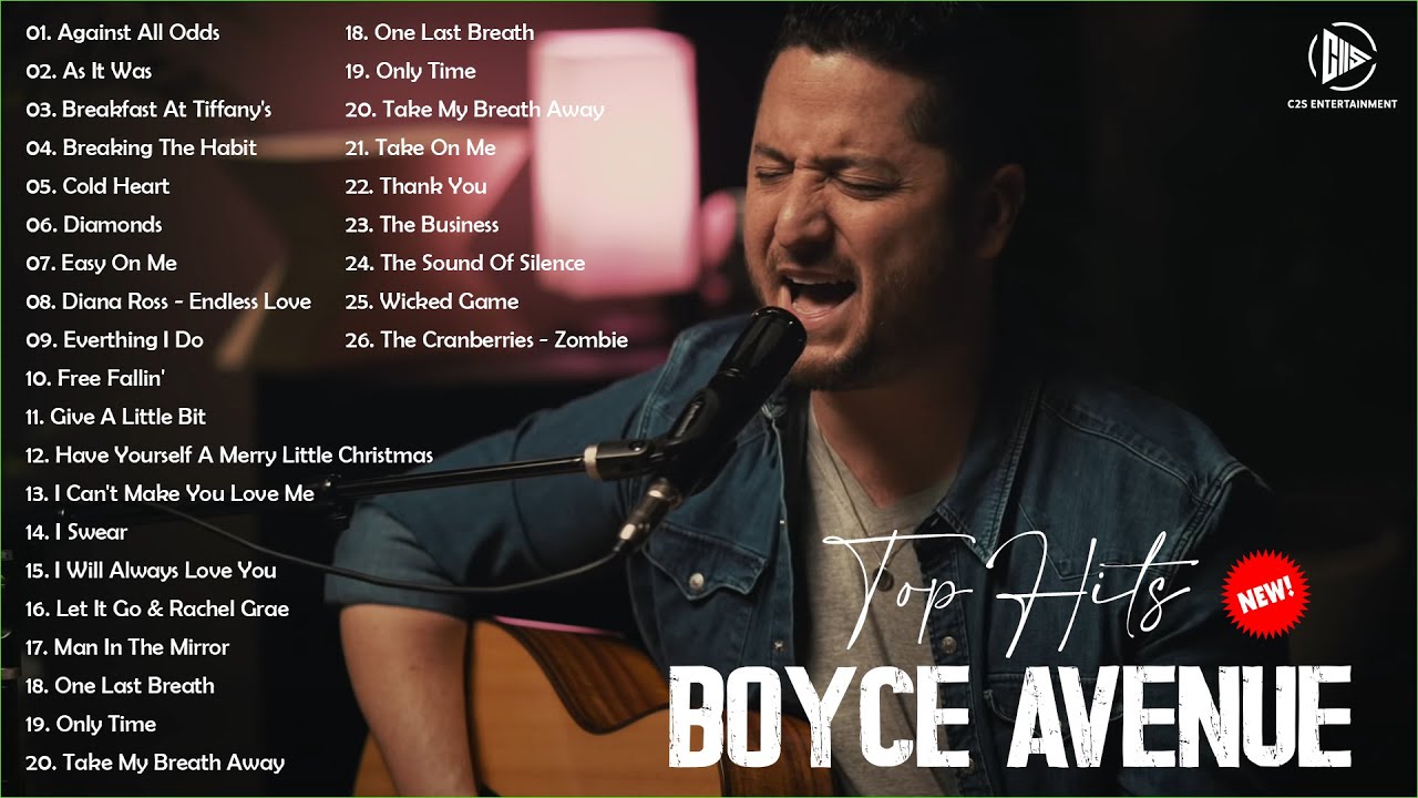 Boyce Avenue Acoustic Cover Love Songs and Wedding Songs - Boyce Avenue  Full Album 2023 