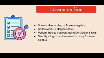 Year 13 Lesson 11 - Boolean Algebra