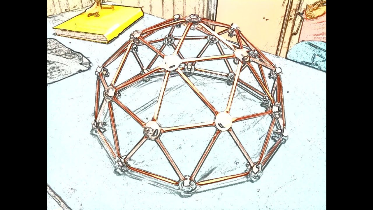 2v geodesic dome model