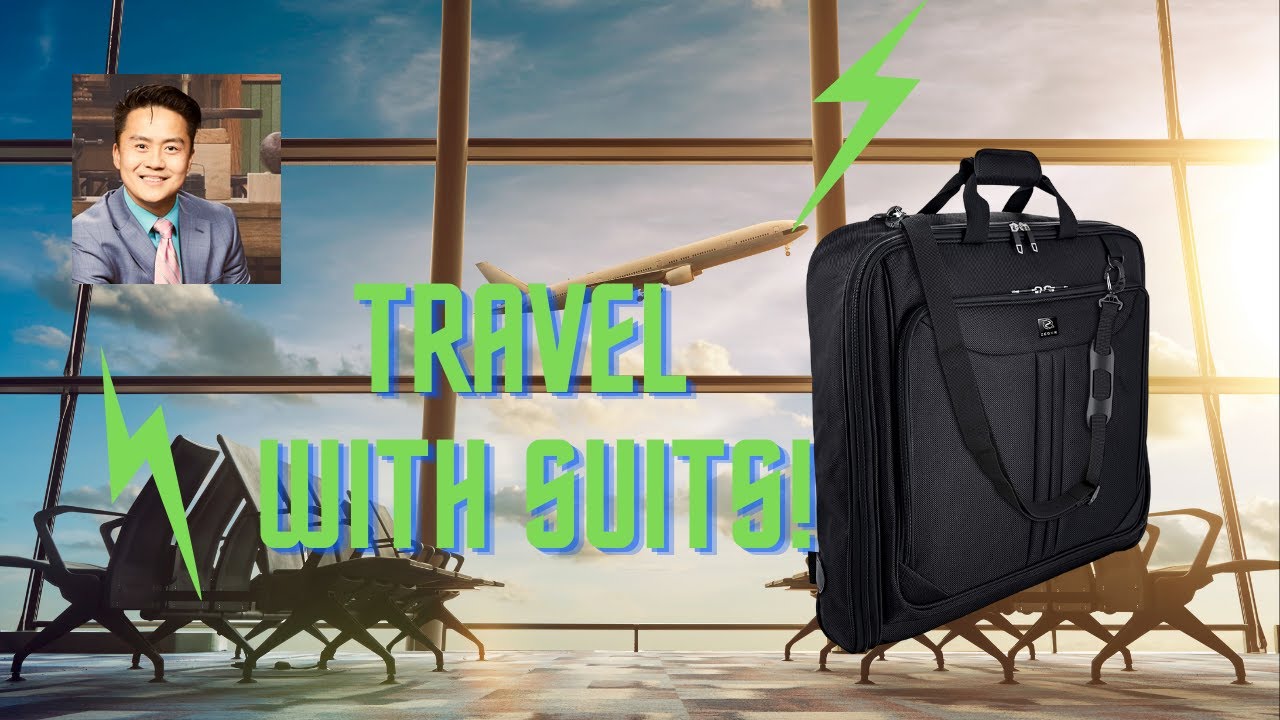 ZEGUR Suit Carry On Garment Bag for Travel & Business Trips With