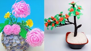 21 Ideas Recycled Plastic Flowers | Easy Plastic Bag Crafts
