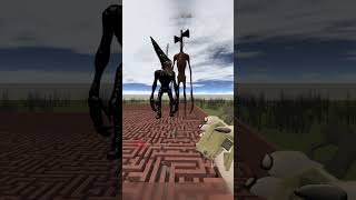 Giant Unknown Vs Siren Head In Maze