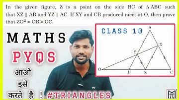 in the given figure Z is a point on the sides BC of triangle ABC #triangles @MathsTransporter