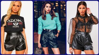 Most Demanding And Fabulous Leather Short For Girls Fashion Ideas