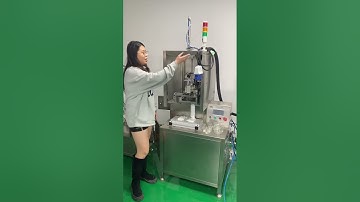 Semi automatic candle wick inserting machine live show