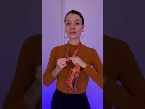 Видео: Как носить длинный шелковый шарф: 12 шагов (с иллюстрациями)