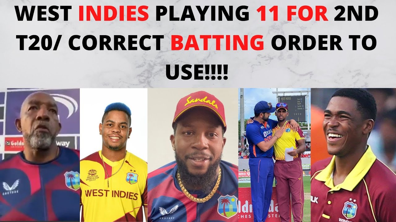 West Indies vs India second t20 of the series/My playing 11 and batting