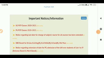 SOL DU B.A program first semester online classes time table release january 2021